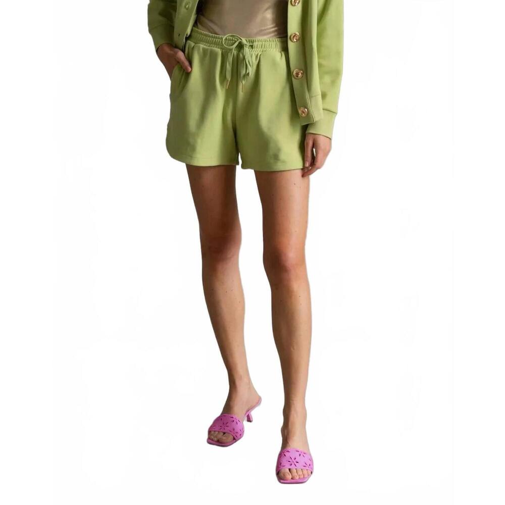 NEW CARE TUCKER court interlock track shorts in palm green